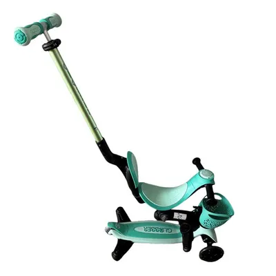 Тротинетка 5 в 1 GLOBBER BABY LEARN 360° FLASH LIGHTS - мента
