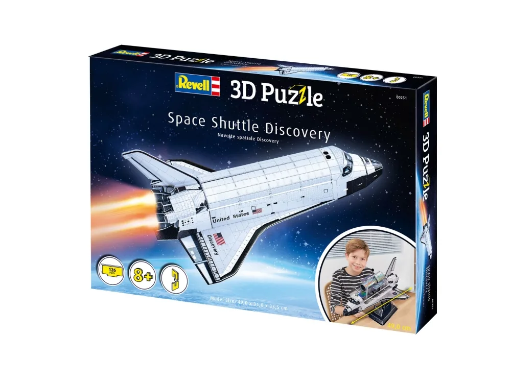 Пъзел, Revell, Космическа совалка Дискавъри 3D, 126 части