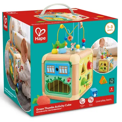 Занимателен куб, Hape, Център с активности, 8 части