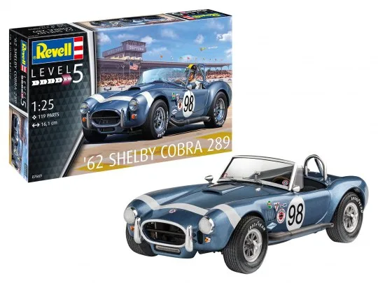 Сглобяем модел, Revell, Автомобил '62 Shelby Cobra 289, 119 части