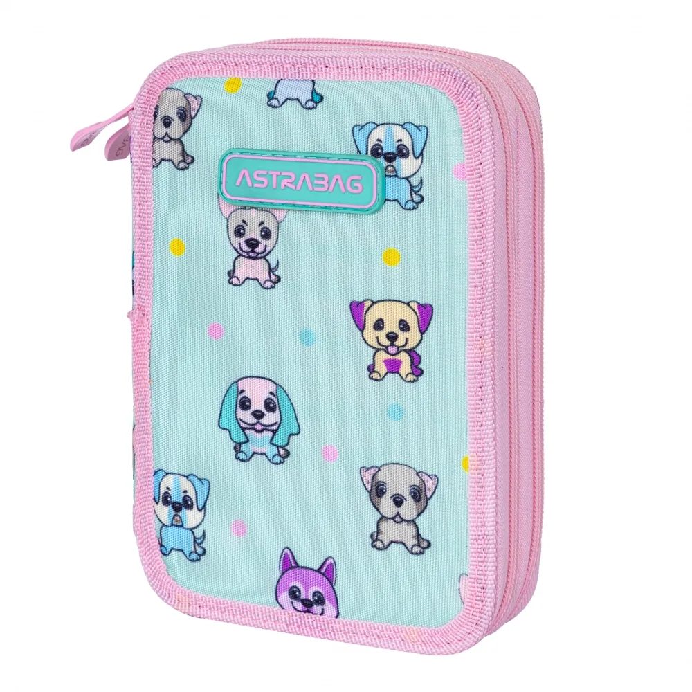 Двоен несесер, Astra, Без аксесоари ASTRABAG Кучета, AC2, 20,5 х 13 х 4,5 см