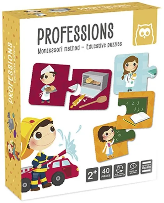 Образователен пъзел, Eurekakids, Montessori, Професии