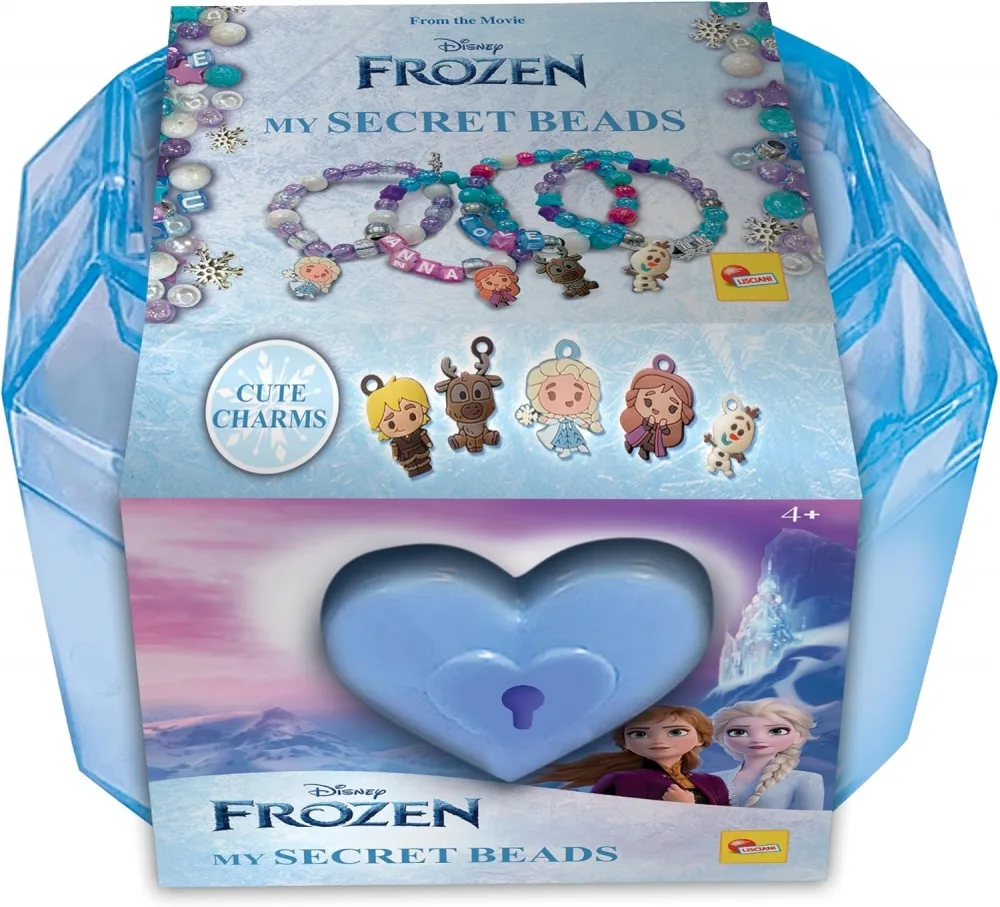 Творчески комплект, Lisciani, Frozen, Направи си сам магически гривни в сандък с кючалка