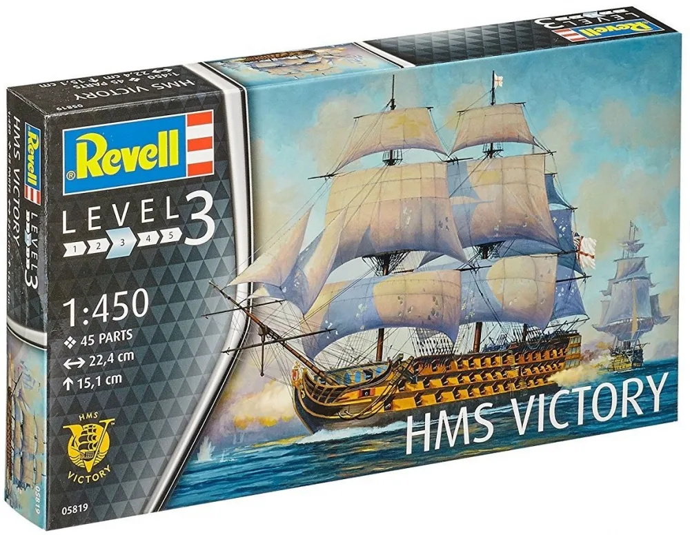 Сглобяем модел, Revell, Ветроходен боен кораб HMS Victory, 45 части