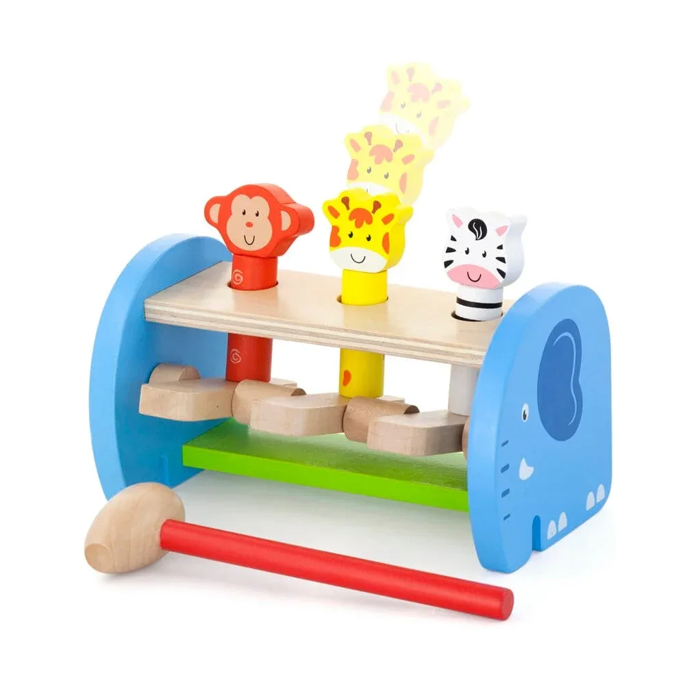 Дървена играчка - Удари и подскочи