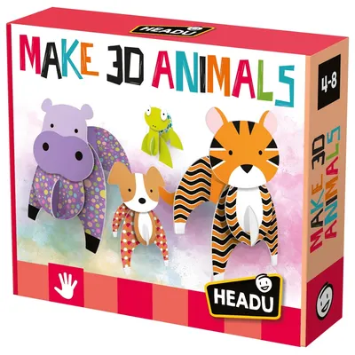 Образователна игра, Headu, Montessori, 3D животни