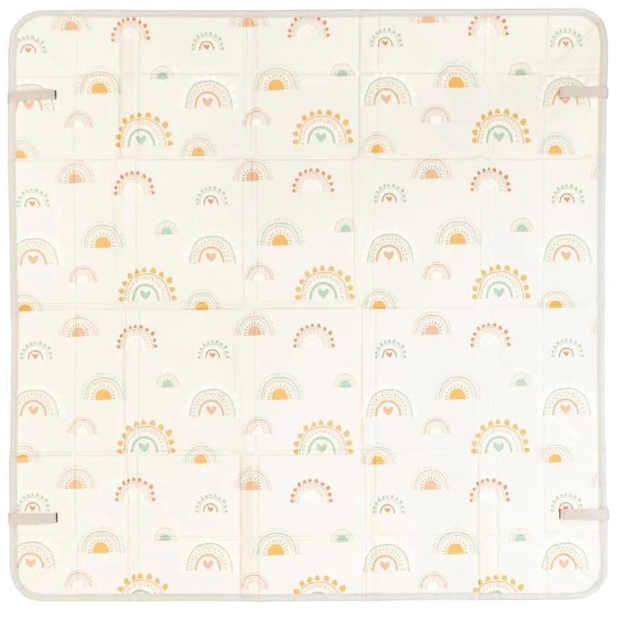 Сгъваема мека постелка от пяна, Infantino, Дъга, 147 x 147 см