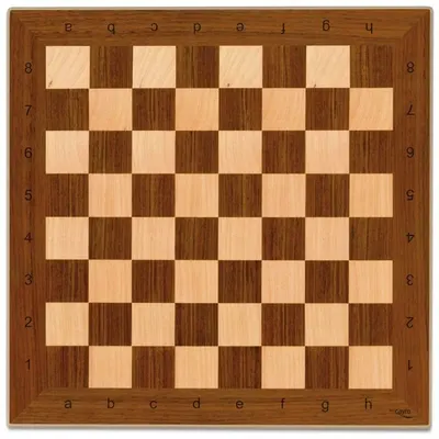 Дървена дъска за шах, 40X40 см