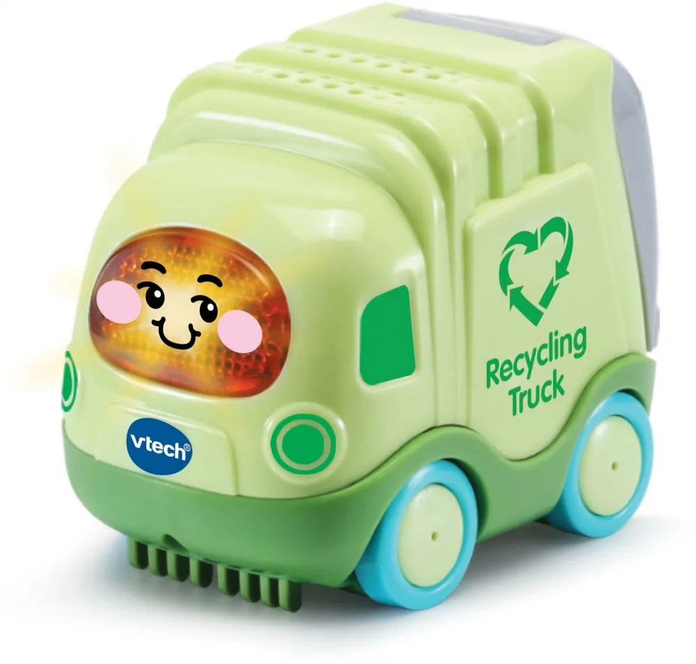 Интерактивна играчка, Vtech, Камион за рециклиране, 8.8 x 5.8 x 7.3 см