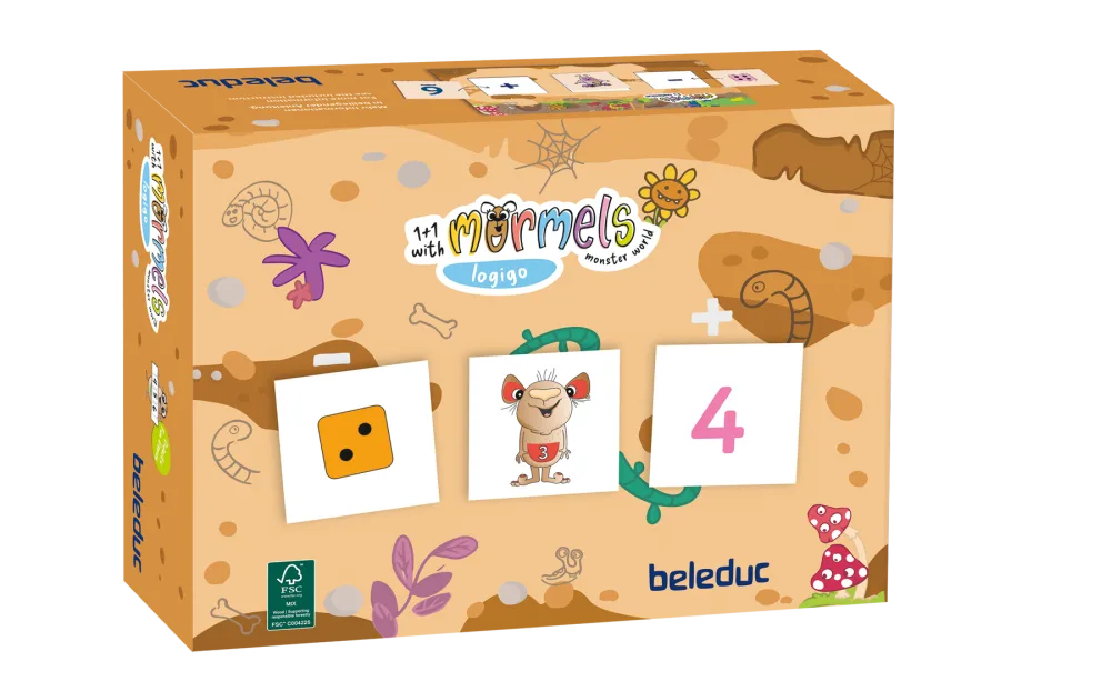 Дървена логическа игра, Beleduc, Mormels, Logigo, 54 части