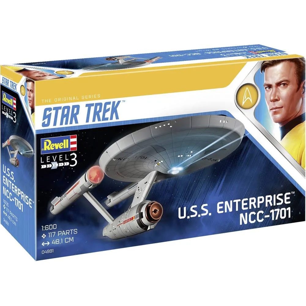 Модел за сглобяване, Revell, Star Trek, USS Enterprise NCC-1701, 117 части