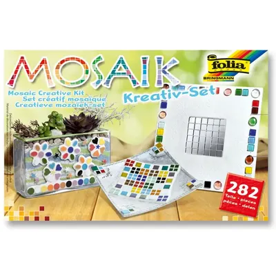 Комплект за изработка на класическа керамична мозайка, 282 части