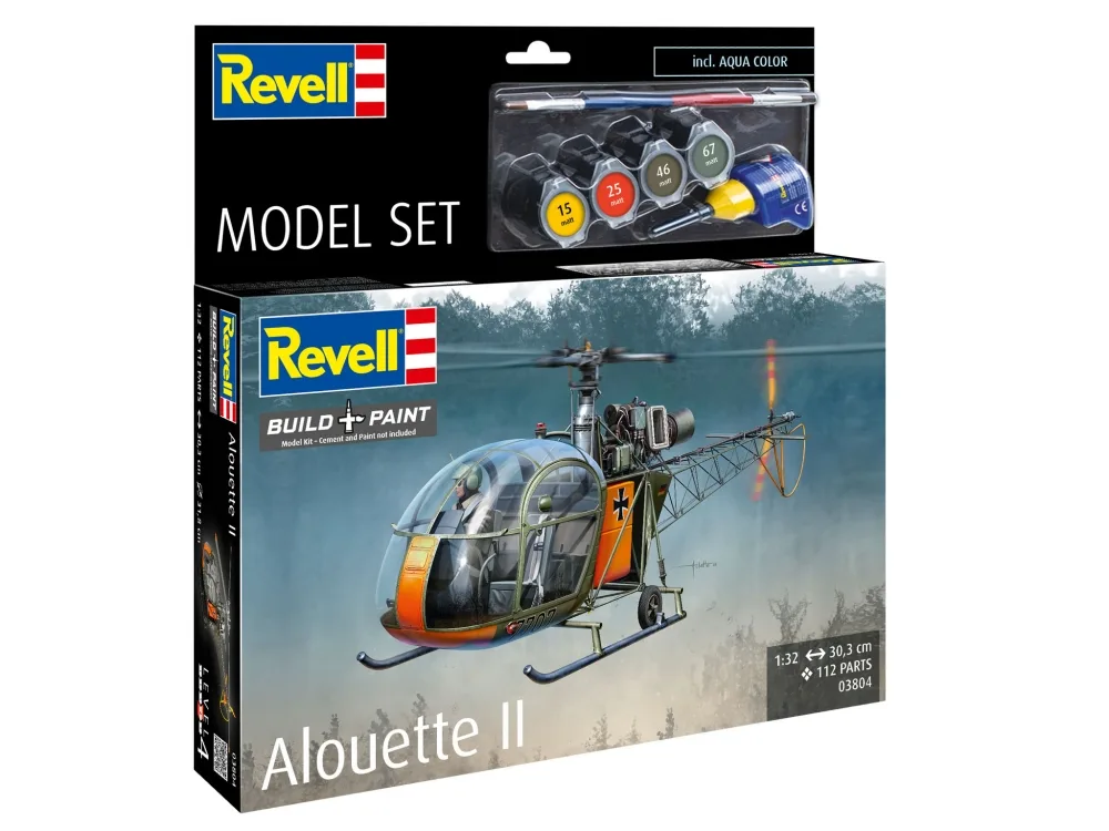 Сглобяем модел, Revell, Хеликоптер, Alouette II, 191 части