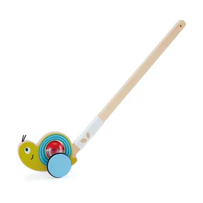 Дълга пръчка за бутане, Hape, Охлюв, 10.2 х 17.5 х 56.5 см