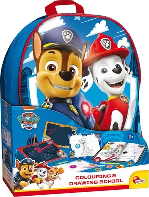 Творчески комплект, Lisciani, Paw Patrol, 2 в 1 раница с комплект за рисуване