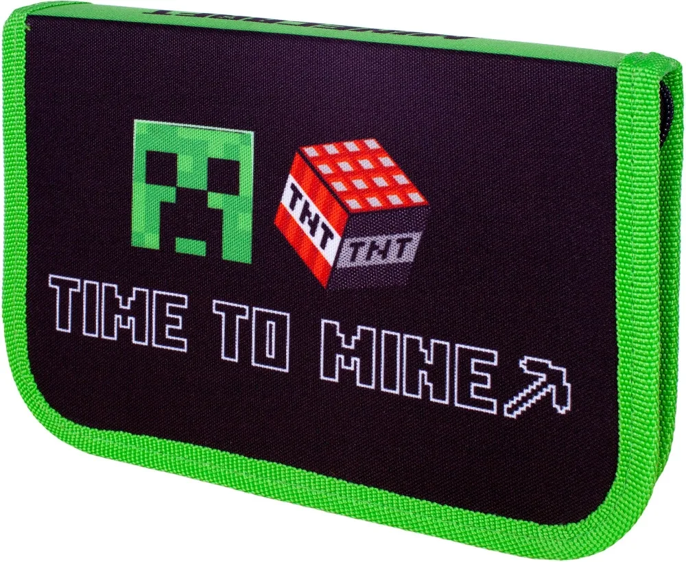Ученически несесер, Astra, MINECRAFT, Time To Mine, Без аксесоари, 20 x 14 x 3.5 см