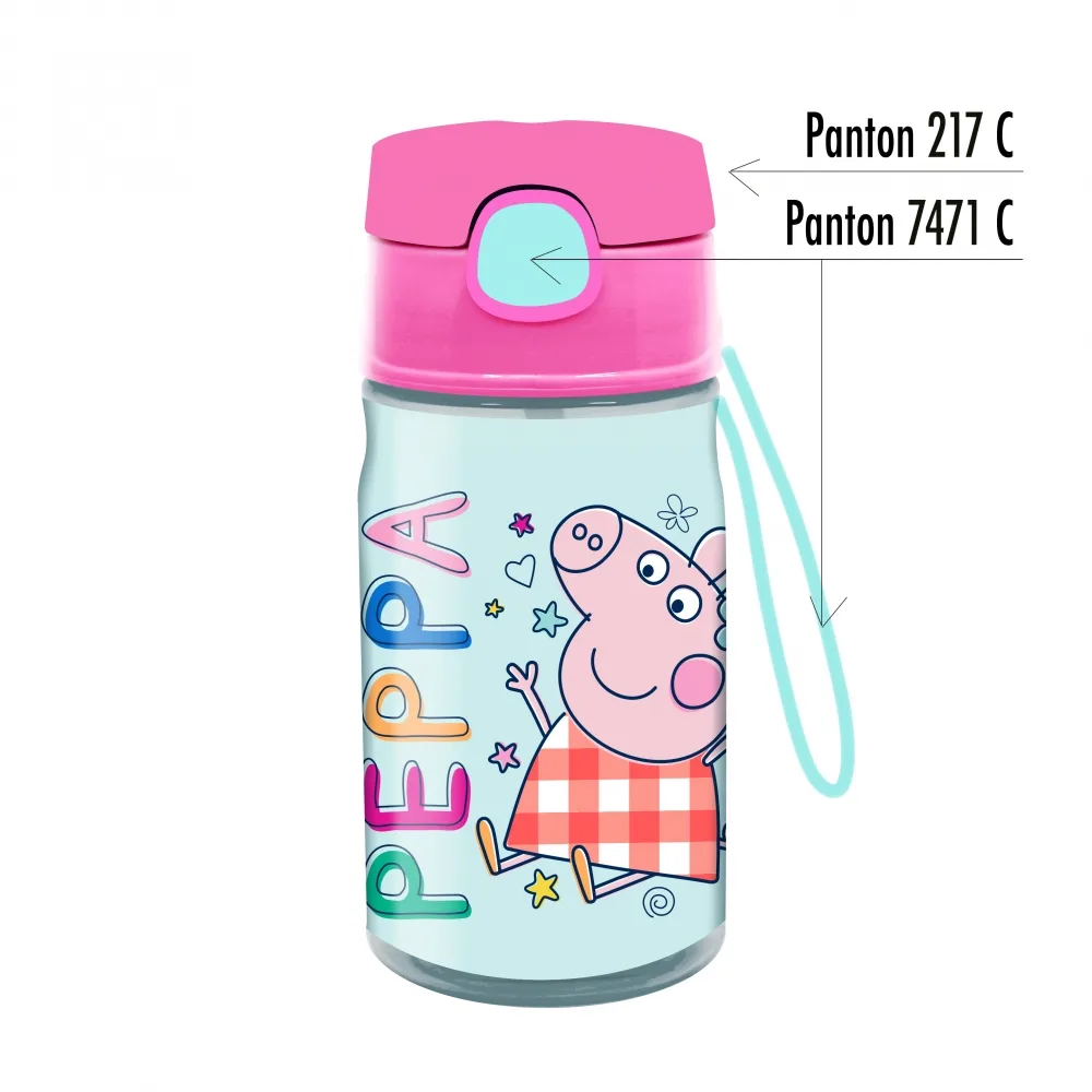 Бутилка за вода, Astra, Peppa Pig, 16.2 x 6.6 см, 400 мл