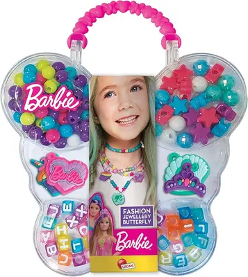 Творчески комплект, Lisciani, Barbie, Направи си сам бижута в куфарче