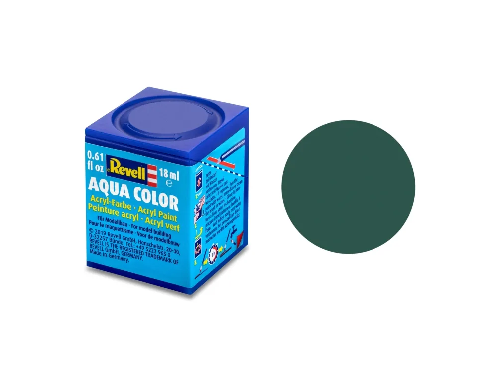 Акрилна боя, Revell, Aqua Color, Морско зелено мат, 18 мл