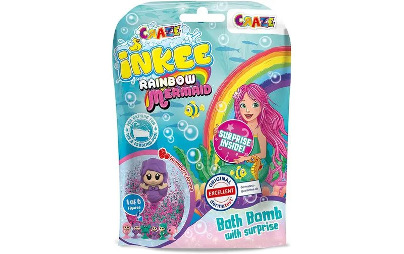 Добавка за баня, Craze, Бомбичка за баня 100 мл. с играчка русалка