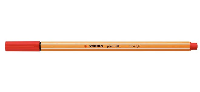 Тънкописец, Stabilo, Point 88, Светло червено