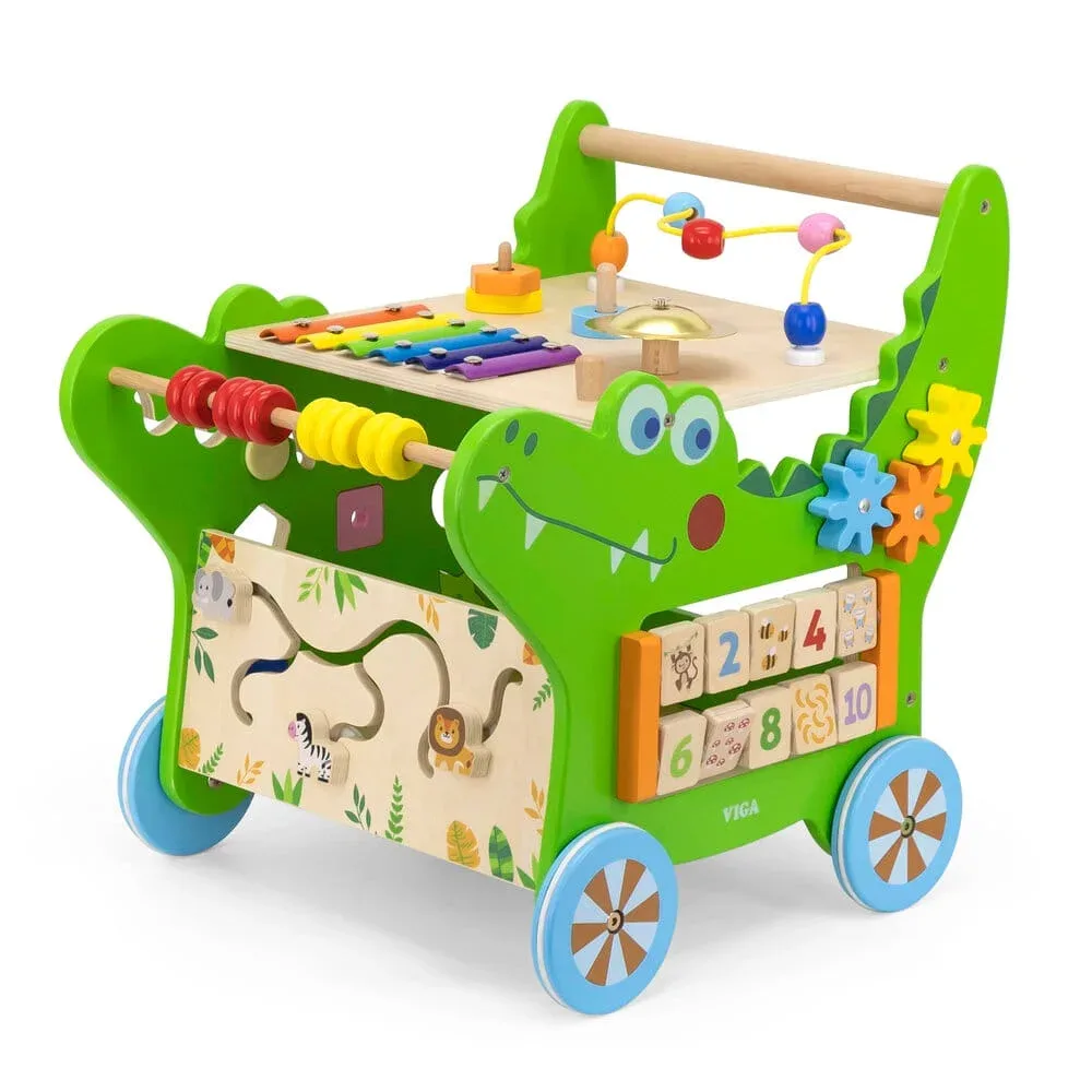 Активираща проходилка от VIGA Toys - Крокодил