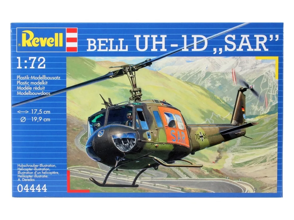 Сглобяем модел, Revell, Хеликоптер Bell UH-1D SAR, 115 части