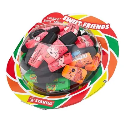Комплект текст маркери, Stabilo, Boss Mini, Sweet Friends, 50 броя