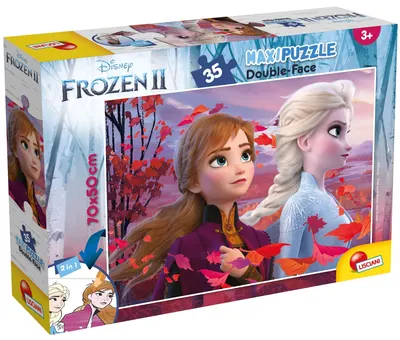 Пъзел, Lisciani, Frozen 2, Двулицев пъзел 35 части