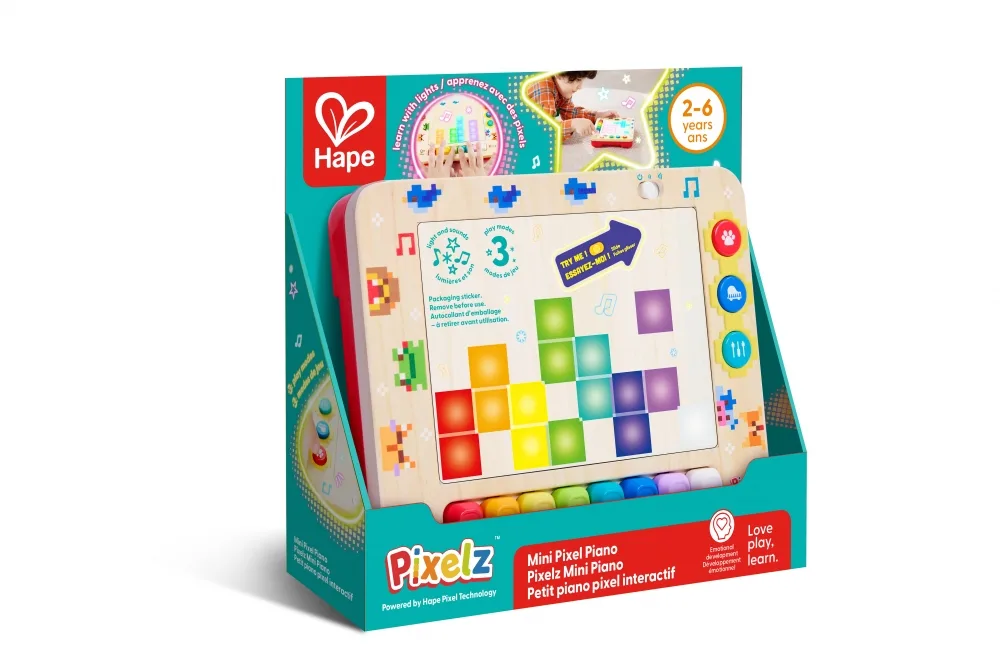 Интерактивна играчка, Hape, Pixelz, Мини пиано