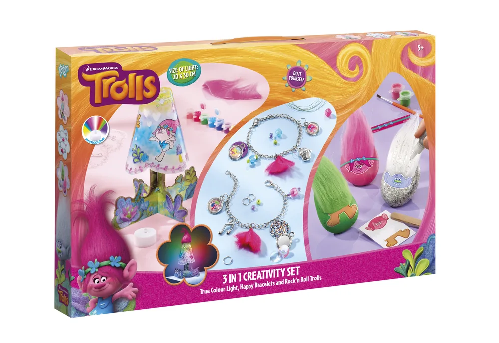 Творчески комплект, Totum, Trolls, 3 в 1