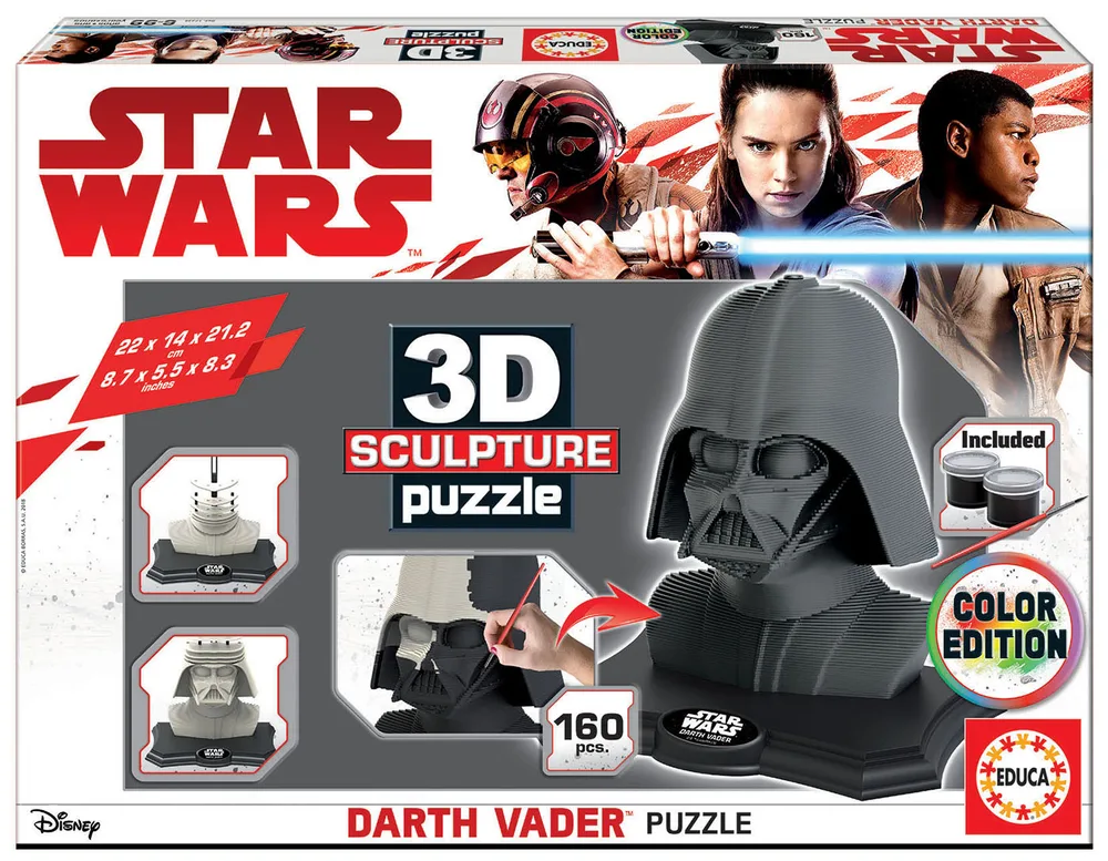 Пъзел 3D, Educa, Star Wars, Дарт Вейдър, 160 части