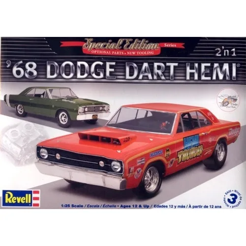 Сглобяем модел, Revell, Додж 1968 Hemi Dart 2'n 1