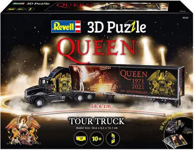 Пъзел, Revell, Камион и ремарке QUEEN 3D, 128 части