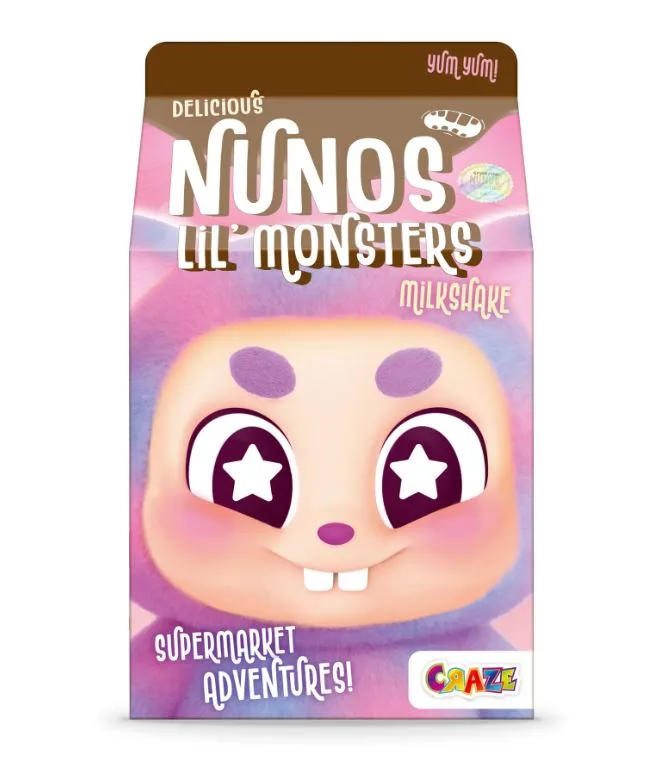 Плюшена играчка ключодържател изненада, Craze, Nunos, 10 см