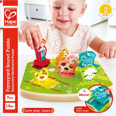 Дървен пъзел, Hape, Музикална ферма