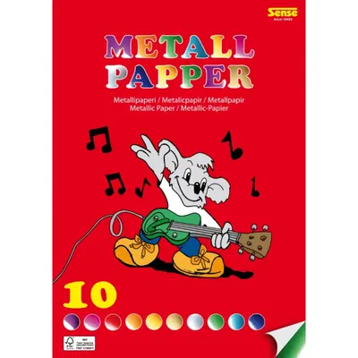 Металик хартия, А4, 10 цвята