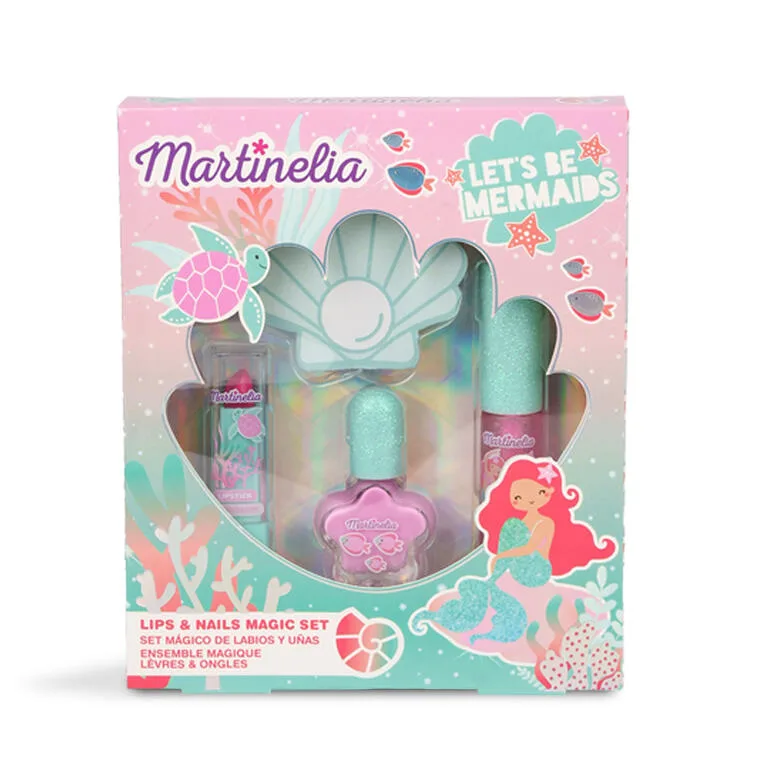 Козметичен комплект за устни и нокти, Martinelia, Русалки, 4 части