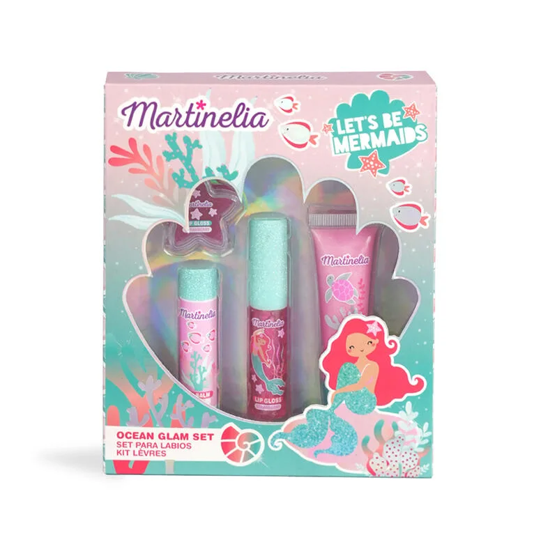 Комплект балсам и гланц за устни, Martinelia, Русалки, 4 части