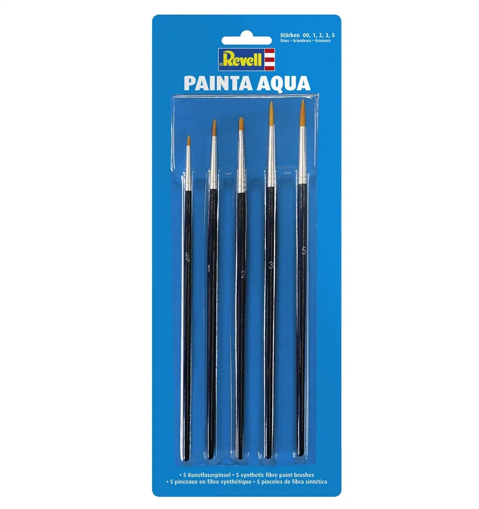 Комплект четки, Revell, Painta Aqua, 5 броя