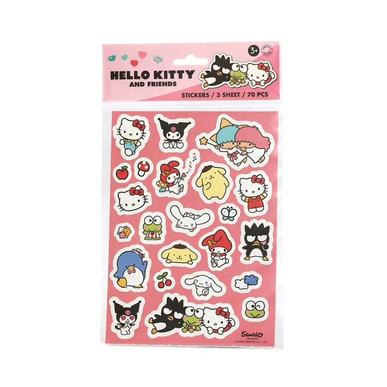Цветни стикери Hello Kitty and friends, 70 бр.