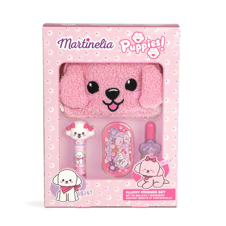 Козметичен комплект с чантичка, Martinelia, Кученца, 4 части