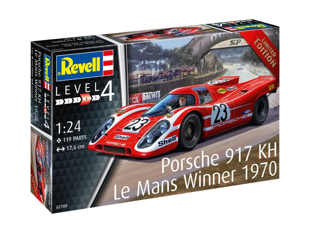 Сглобяем модел, Revell, Porsche 917K, Шампион от Льо Ман 1970, 119 части