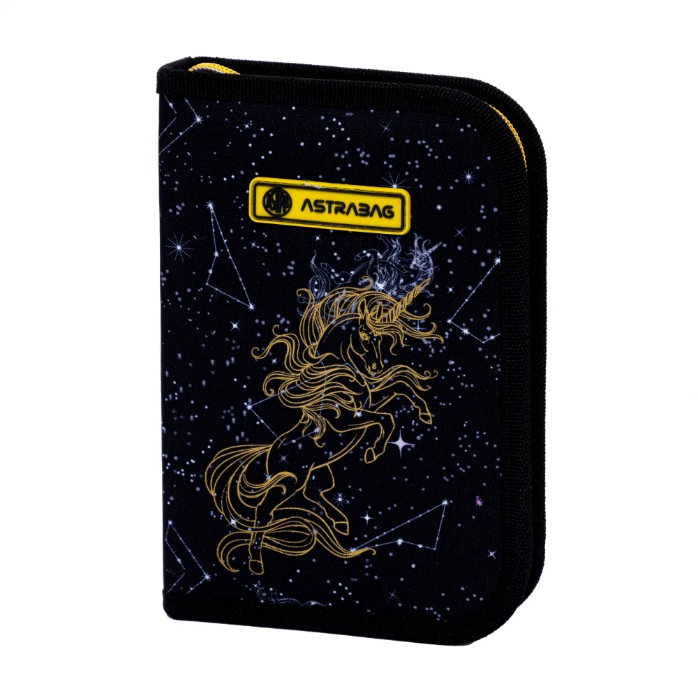 Единичен несесер, Astra, Без аксесоари ASTRABAG Златен Еднорог, AC1, 21*13,5*3,5см