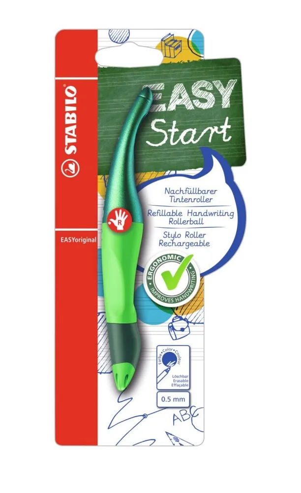 Ергономичен ролер, Stabilo, EASYoriginal 0.5mm, Дясна ръка, Зелен