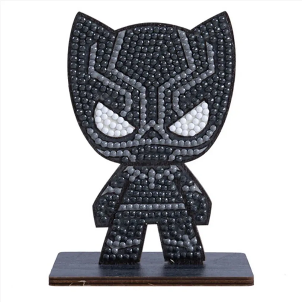 Комплект за диамантена бродерия, Craft Buddy, Crystal Art Buddies, Черната пантера, 7 части