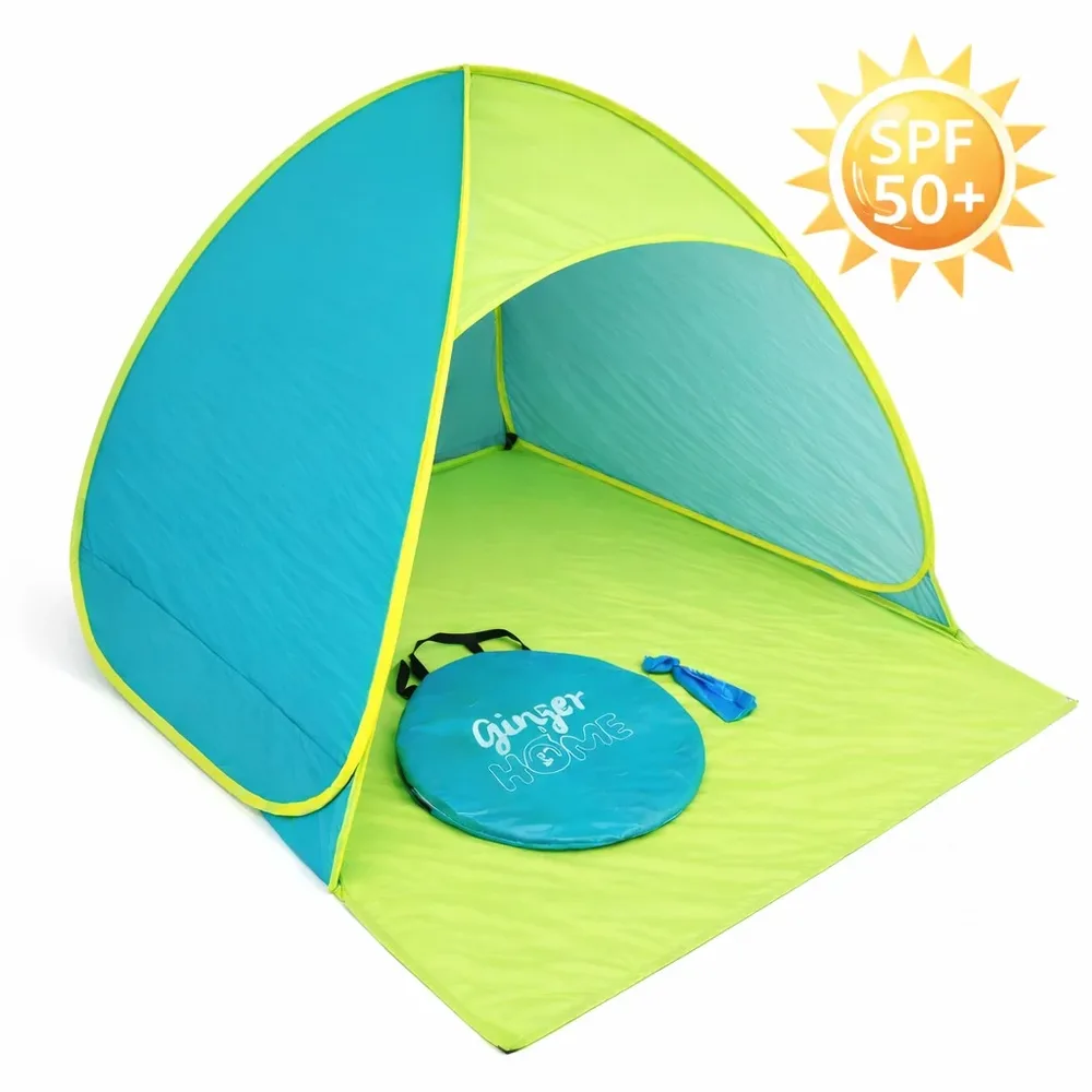 Детска Pop-Up Палатка GINGER HOME с UV Защита 50+ – Лека, Сгъваема, за Плаж и Градина, 165×150×110 см