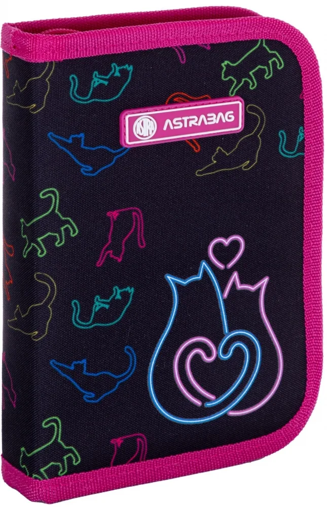 Единичен несесер, Astra, Котешка любов, С аксесоари, 20 х 14 х 3.5 см