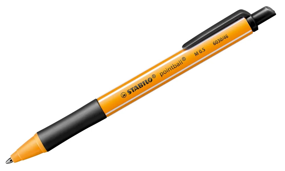 Химикалка, Stabilo, Pointball, M0.5, Черен