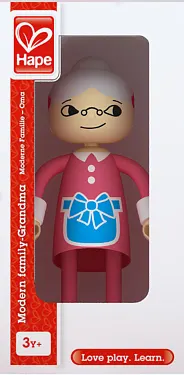 Фигурка от дърво, Hape, Модерно семейство, Баба